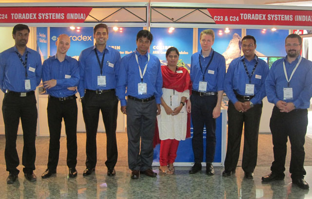 Toradex team at ESC Bengaluru, India 2012