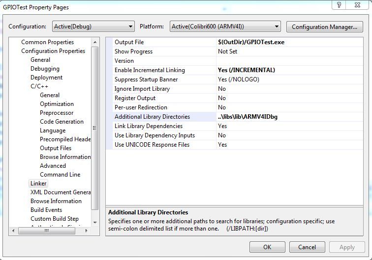 How to include libraries to VC++ project in VS2008