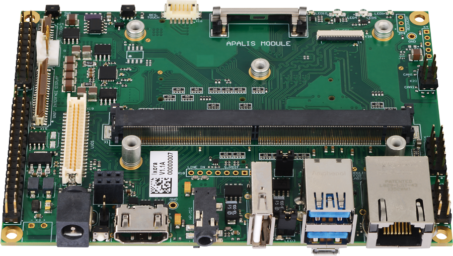 Ixora Carrier Board - compatible with the Apalis modules