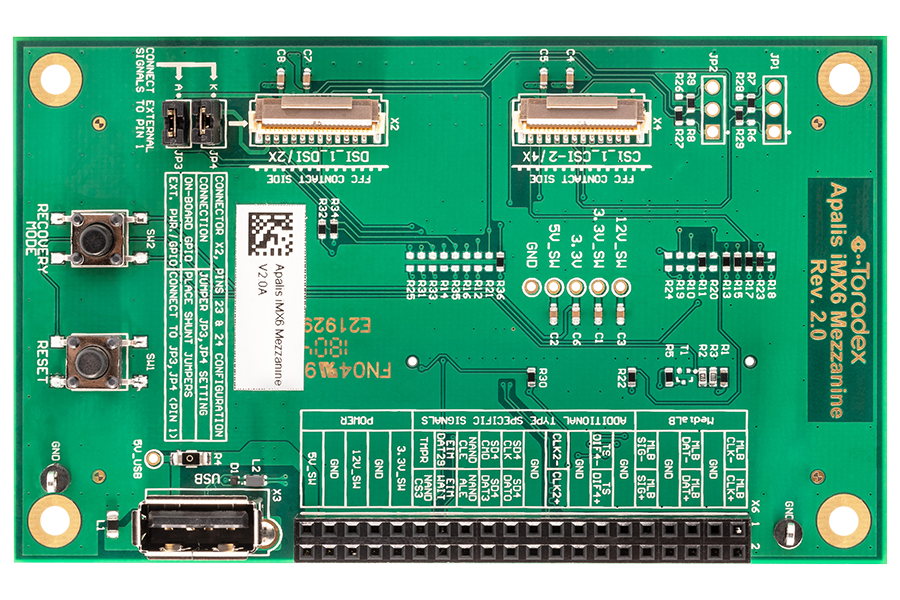 Apalis iMX6 Mezzanine board - Toradex