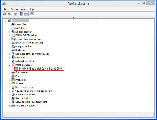 prolific usb to serial comm port 7