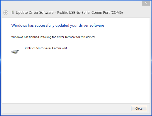 prolific usb serial device driver windows 10