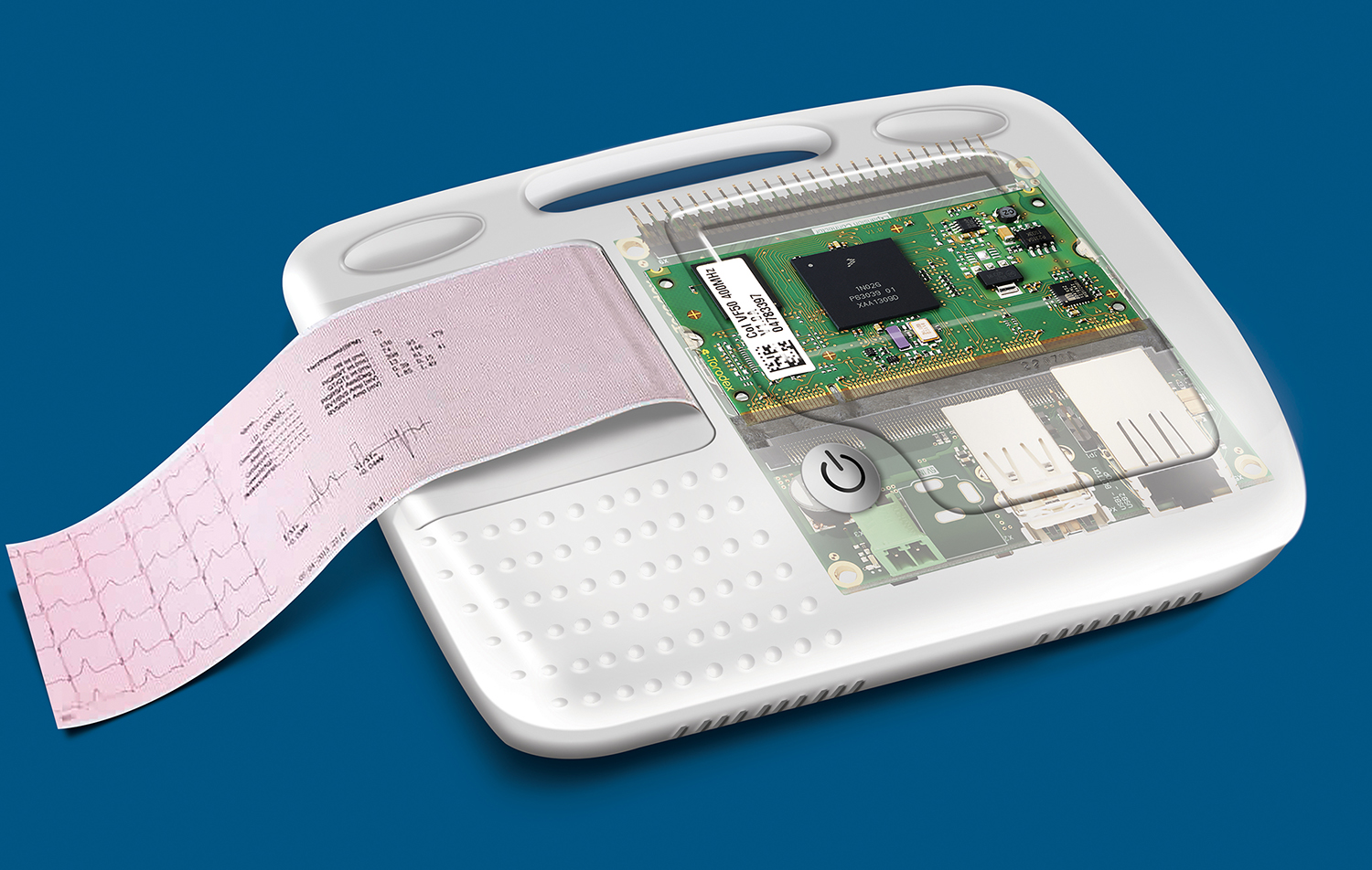 ECG Machine using VF50 Computer on Module