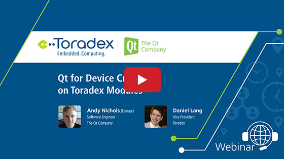 Qt for Device Creation on Toradex Modules