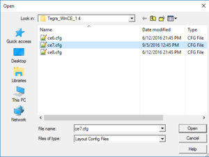 Select CFG file