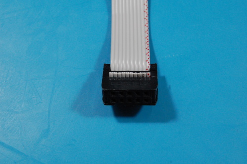 Crimped IDC connector - bottom view