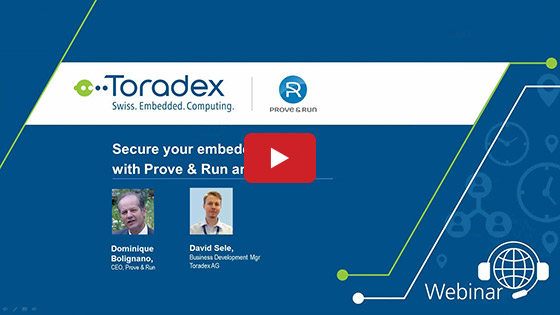 Secure your embedded device with Provenrun and Toradex