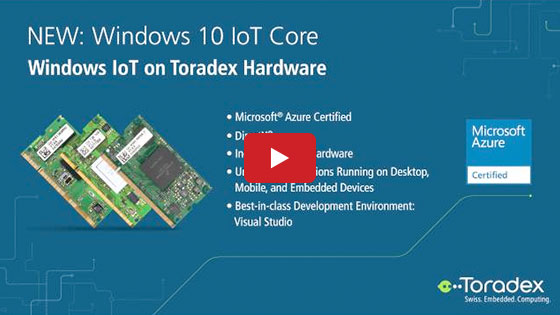Windows 10 IoT Core | Starter Kit - Embedded World 2016: Toradex