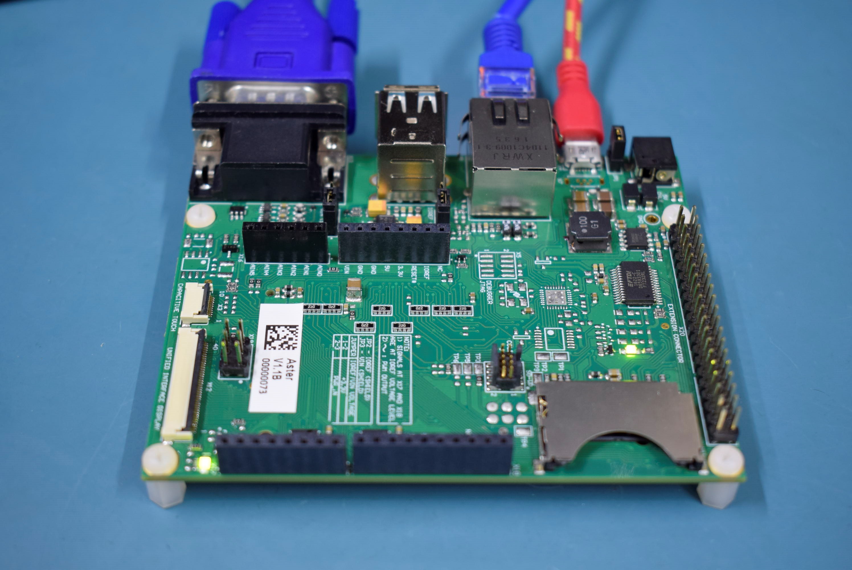 Aster Carrier Board connected