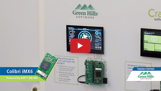 Green Hills Software’s INTEGRITY RTOS on Toradex’s Colibri SoM