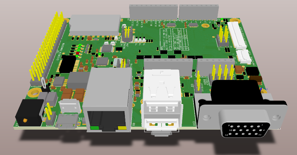 Toradex Carrier Board Illustration - Top View