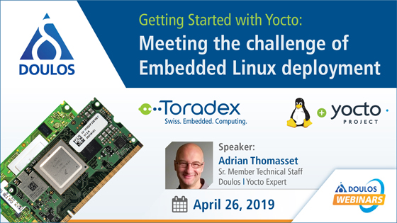 Getting Started with Yocto: Meeting the challenge of Embedded Linux deployment Getting Started with Yocto: Meeting the challenge of Embedded Linux deployment