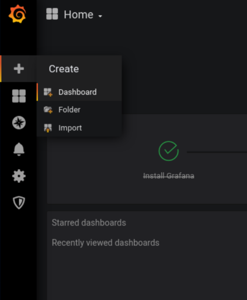 Create Dashboard Item