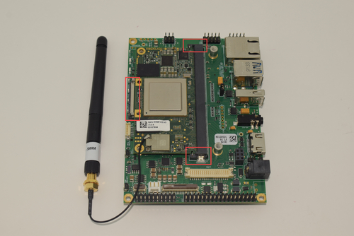 Computer on Module connected to the Ixora Carrier Board
