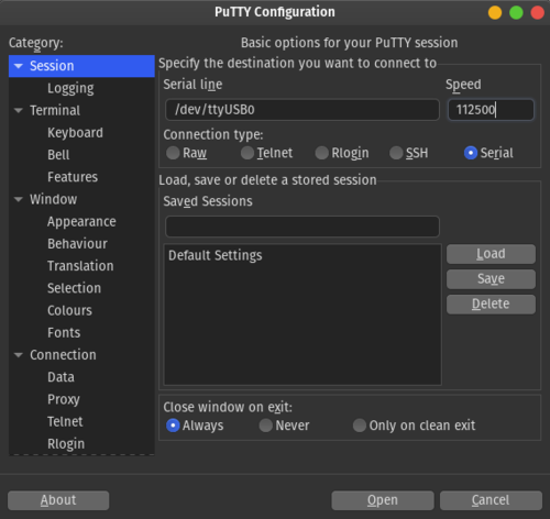 Putty client