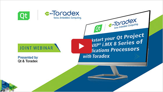 Kickstart your Qt Project on NXP i.MX 8 Series of Applications Processors with Toradex