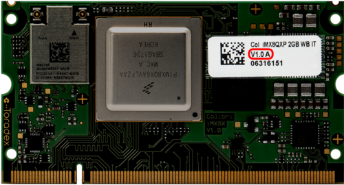 Find the Version of your Colibri iMX8X