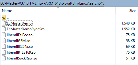 \Bin\Linux\aarch 64 directory