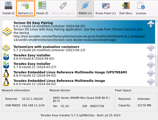Toradex Easy Installer