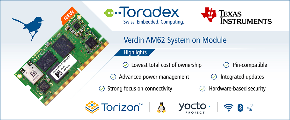 Verdin AM62 System on Module - Highlights