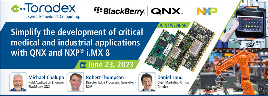 Simplify the development of critical medical and industrial applications with QNX and NXP i.MX 8