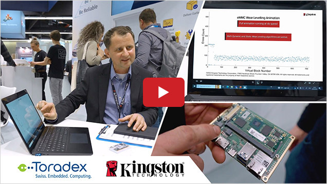 Toradex and Kingston Technology Partnership - Embedded World 2023
