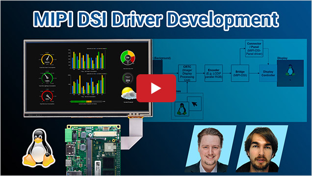 MIPI DSI Driver Development for Linux: Live Webinar
