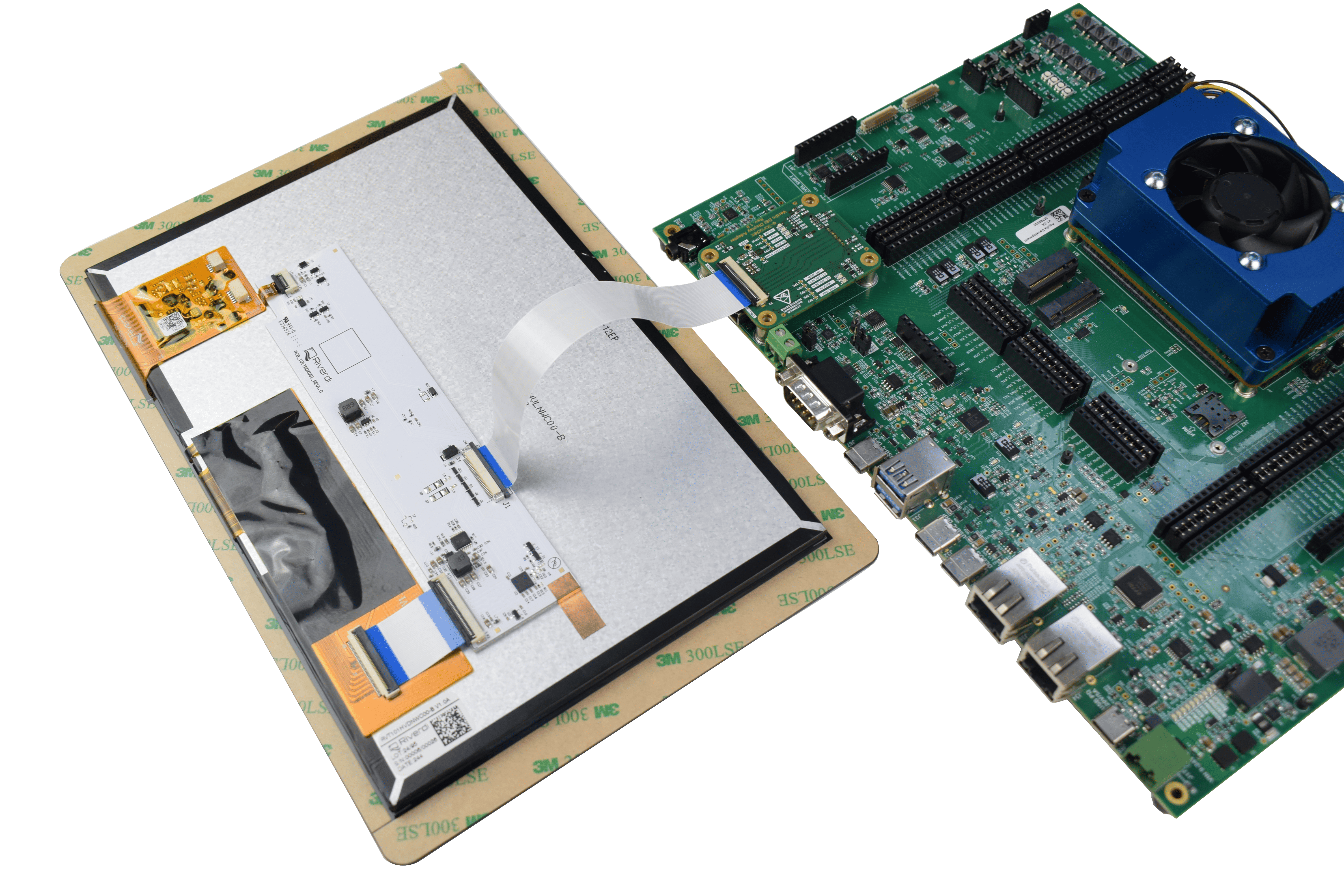 Assemblying the Display on Aquila Development Board