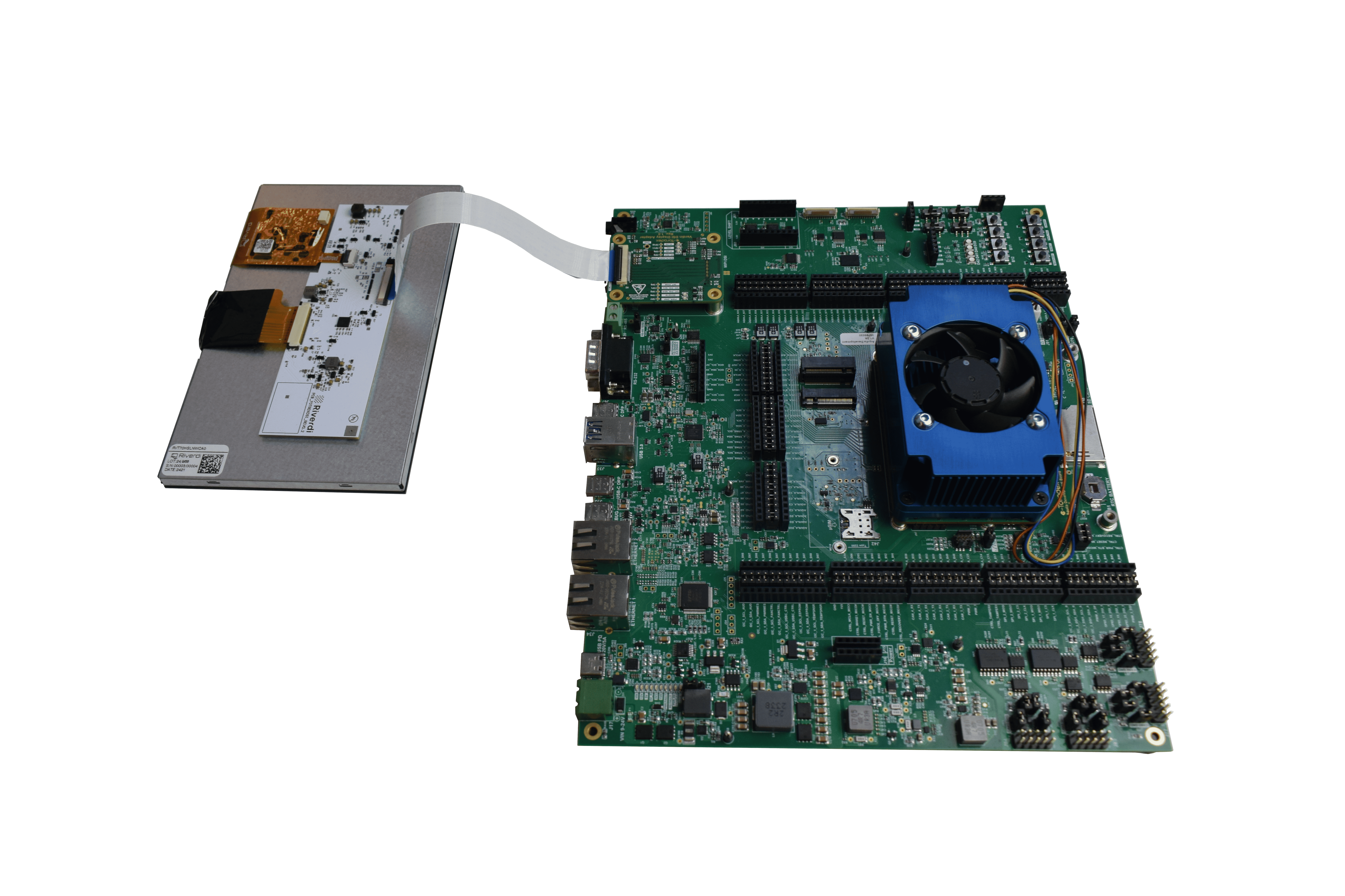 Assemblying the Display on Aquila Development Board