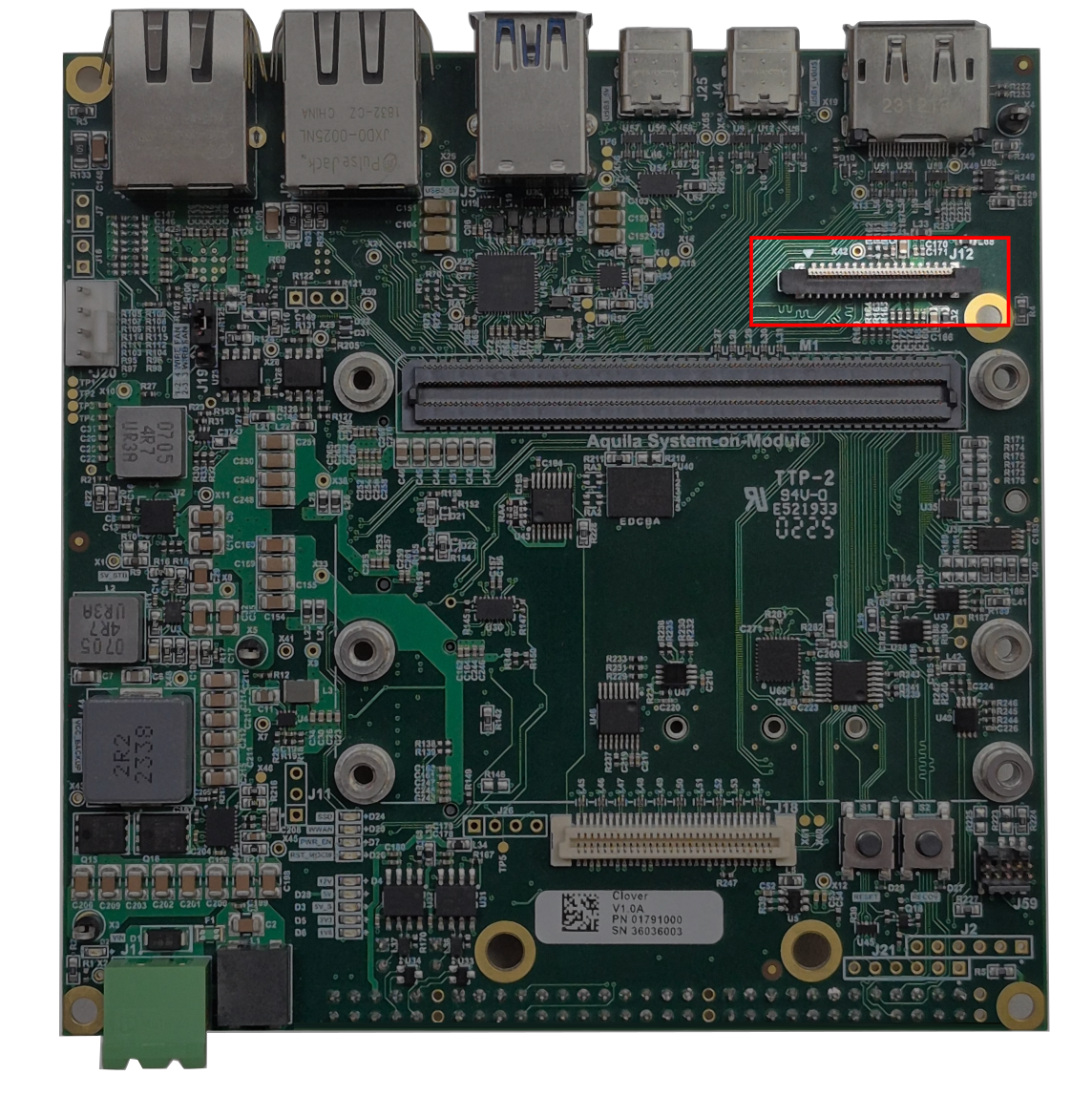 Clover Carrier Board DSI Connector