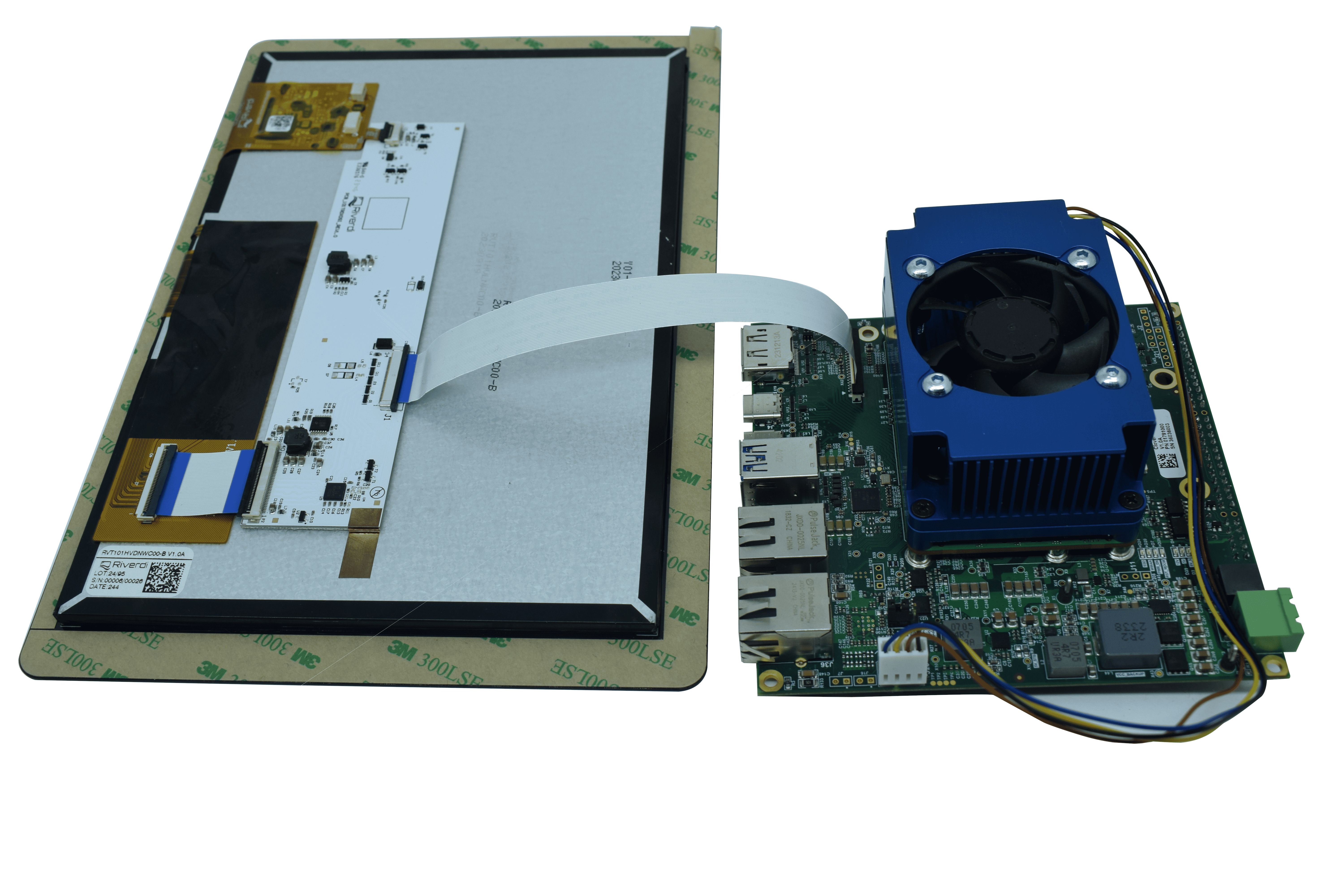 Assembling the Display on Clover Carrier Board