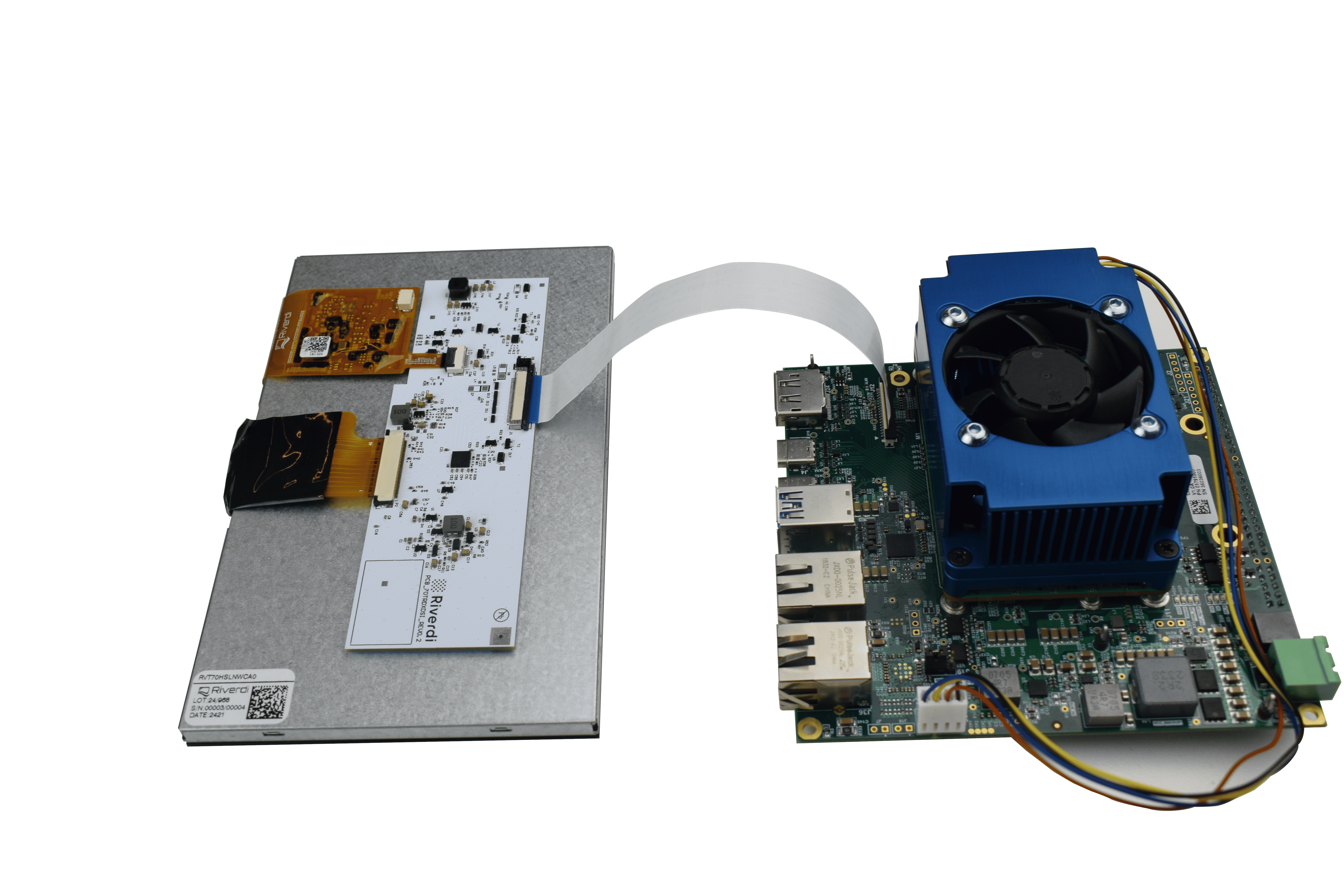 Assembling the Display on Clover Carrier Board