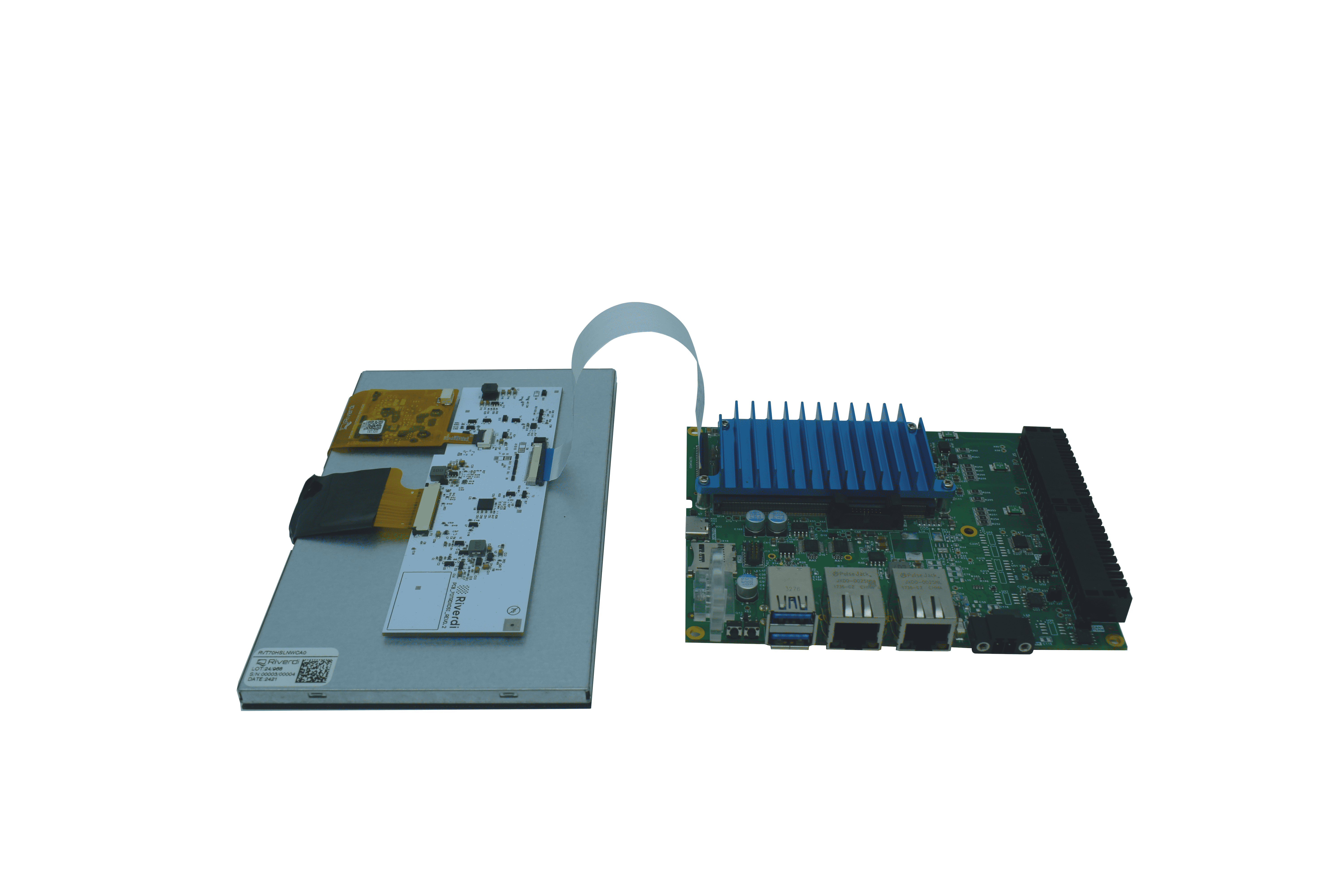 Assembling the Display on Ivy Carrier Board