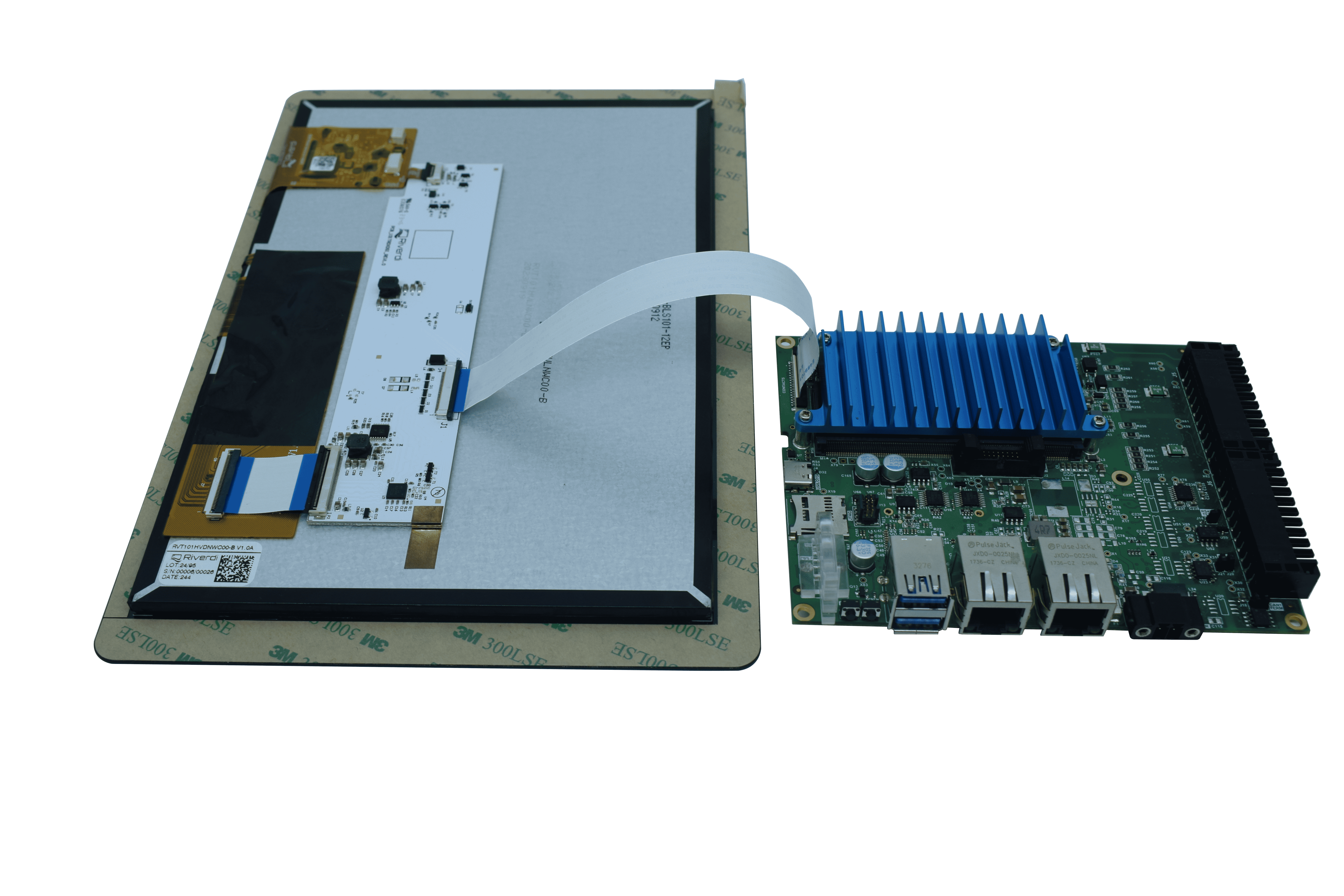 Assembling the Display on Ivy Carrier Board