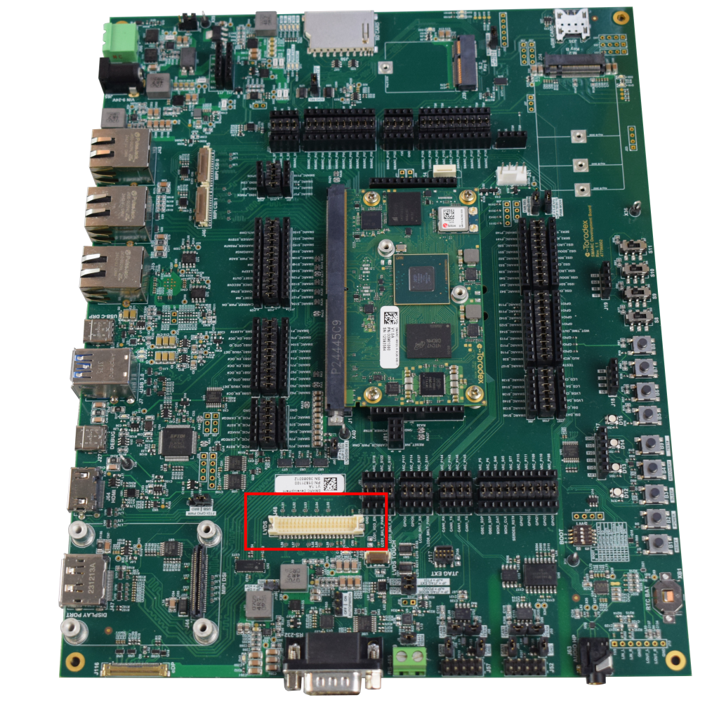 SMARC Development Board LVDS connector