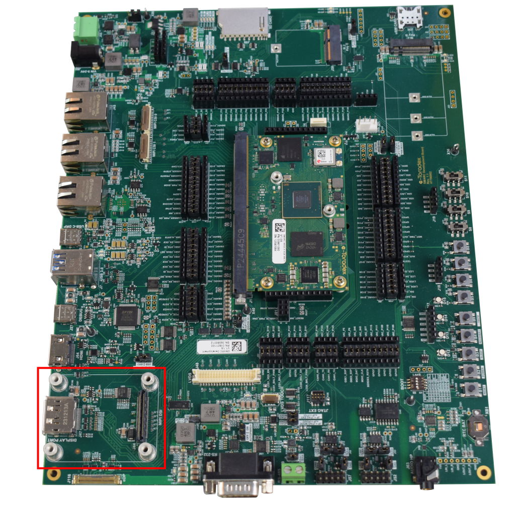 SMARC MIPI DSI connector highlight