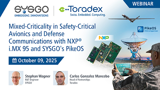 Mixed-Criticality in Safety-Critical Avionics and Defense Communications with Toradex i.MX 95 and PikeOS