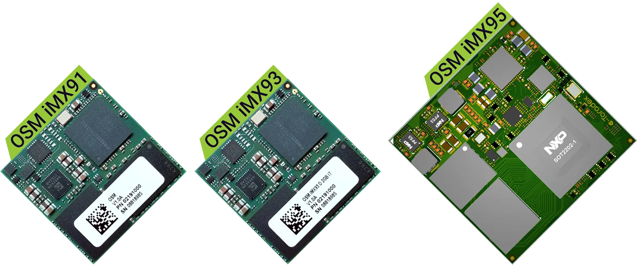 NXP i.MX 91, i.MX 93 - OSM Modules