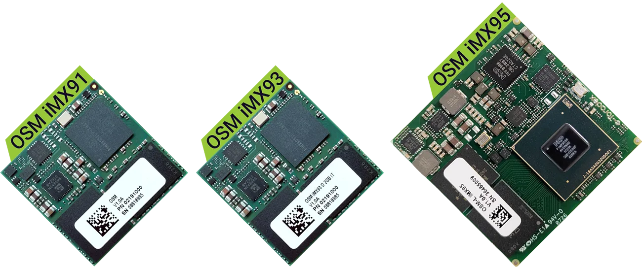 NXP i.MX 91, i.MX 93, iMX 95 - OSM Modules NXP i.MX 91, i.MX 93, iMX 95 - OSM Modules