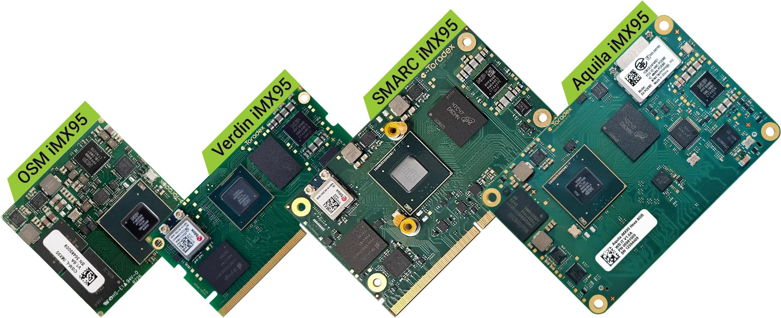 NXP i.MX 95 System Modules for Embedded AI & IoT